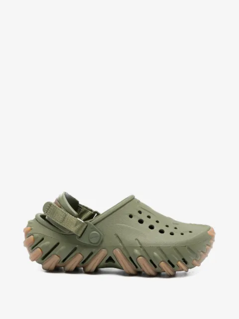 Crocs perforated strap slippers