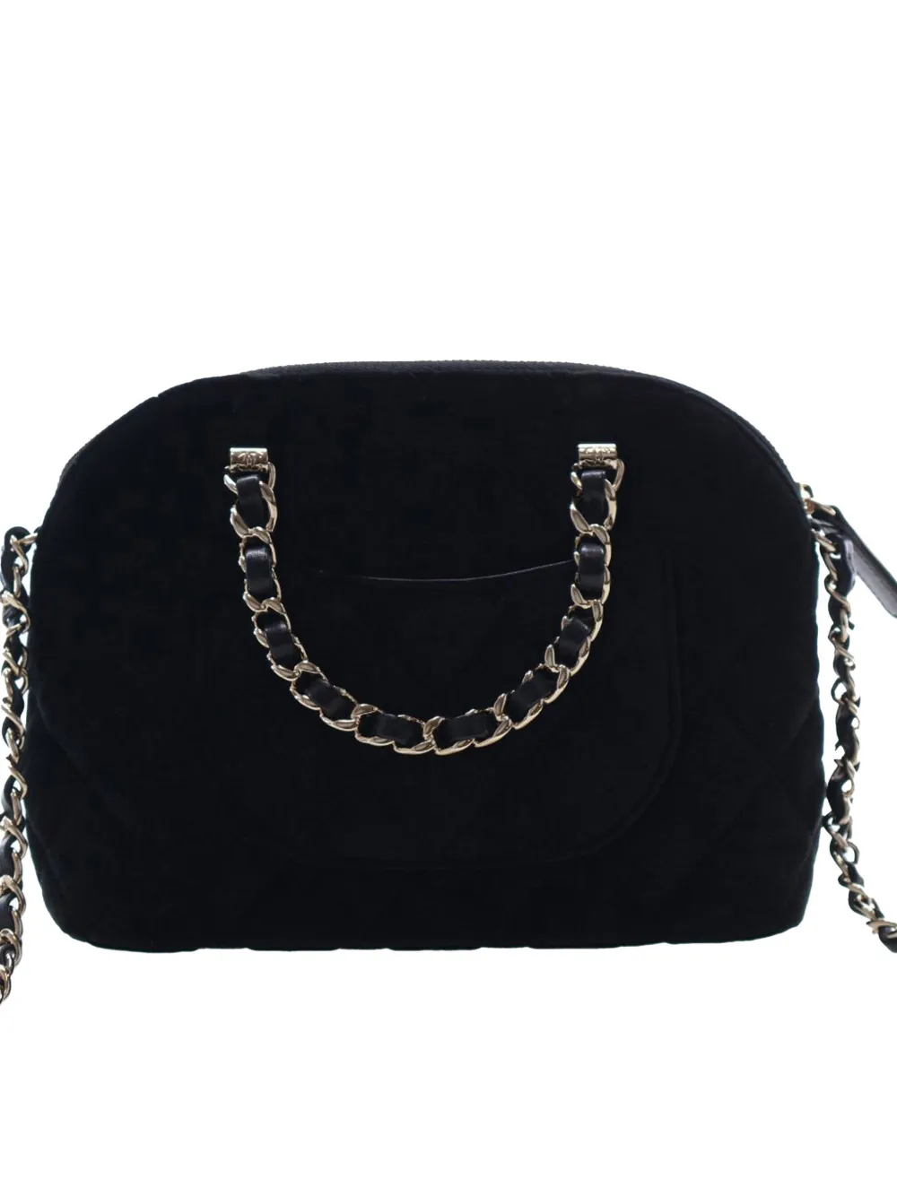 2021-2026 Quilted Velvet Coco Clutch With Chain Satchel