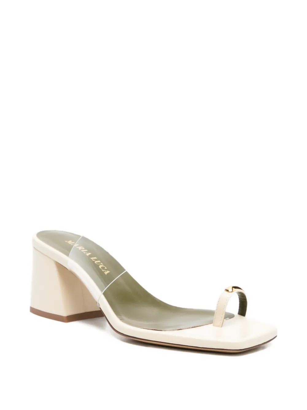 MARIA LUCA toe-ring sandals Wit