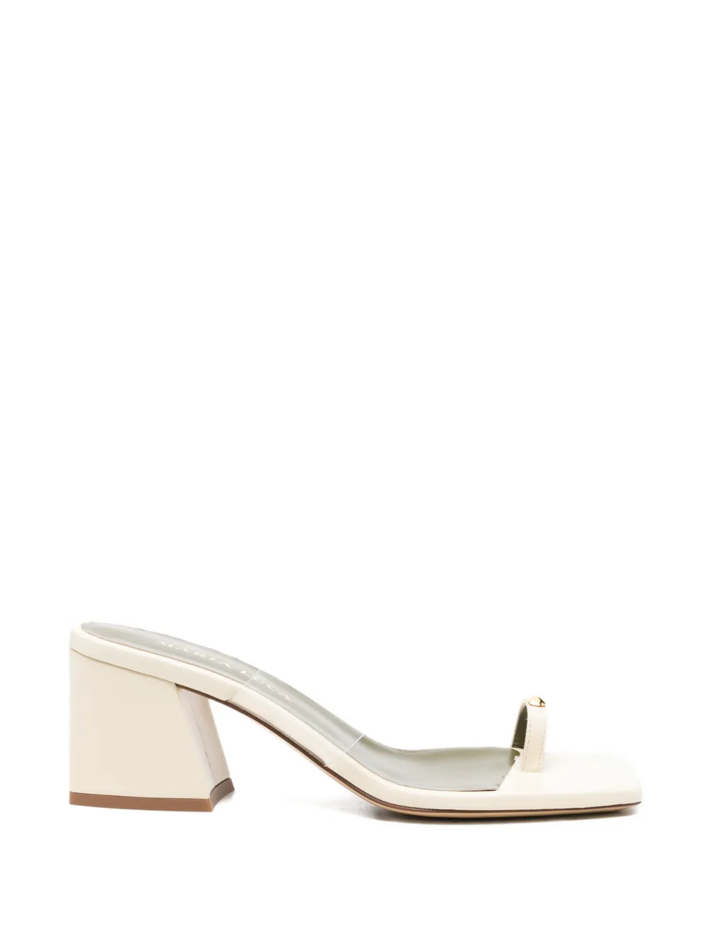 Maria Luca Toe-ring Sandals In White