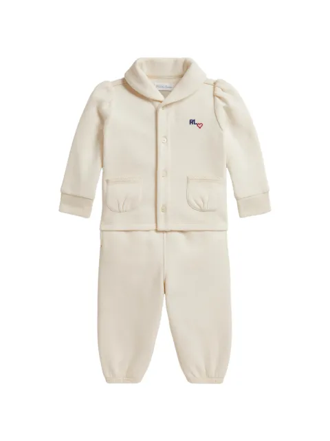 POLO RALPH LAUREN KIDS traje deportivo con parche floral