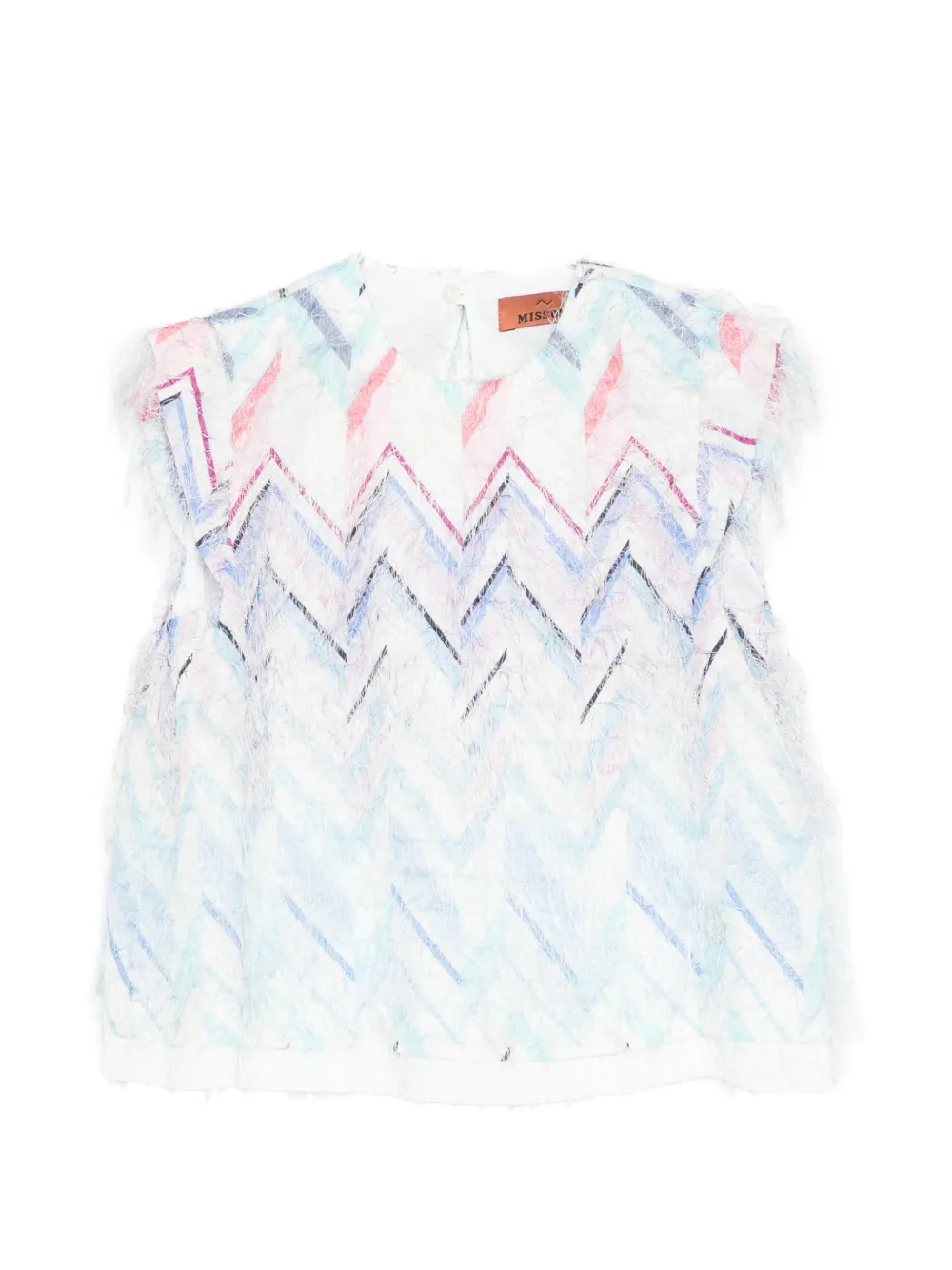 Missoni Kids chevron tank top - Bianco