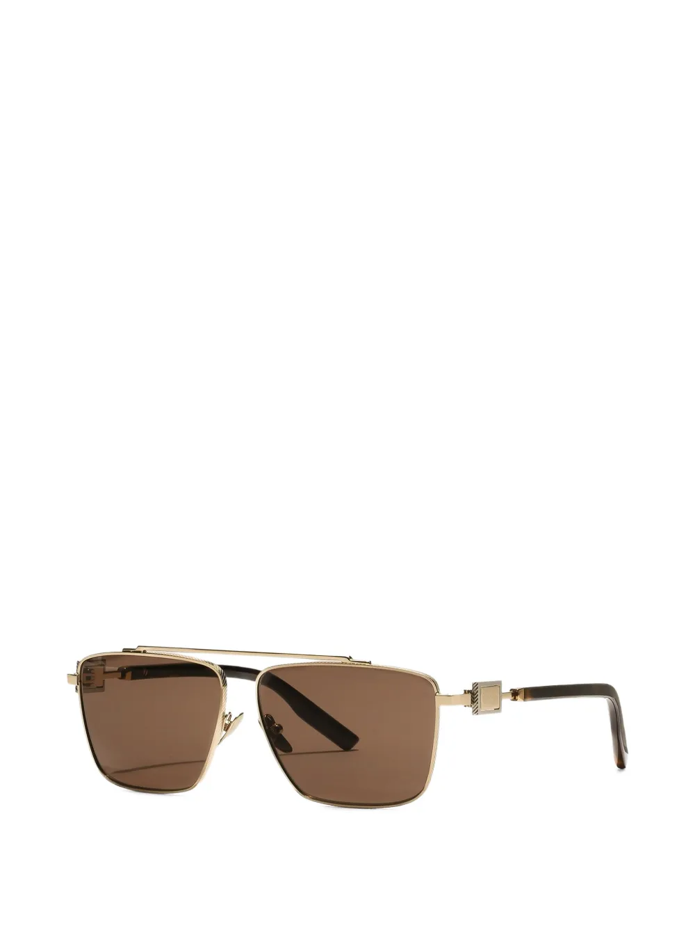 Dolce & Gabbana Eyewear Zonnebril met metalen plakkaat Goud