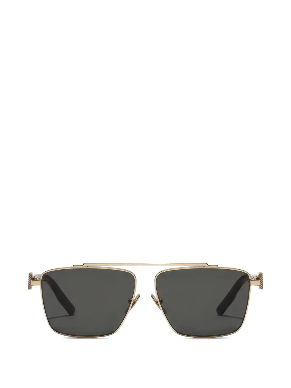 Dolce & Gabbana Eyewear metal plaque sunglasses - Oro