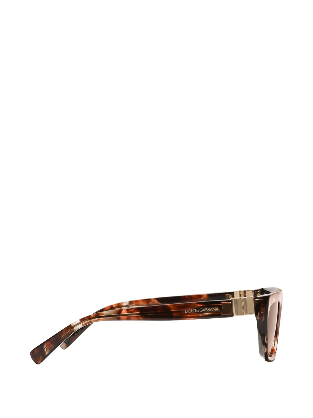 Dolce & Gabbana Eyewear DG Hinge zonnebril Bruin