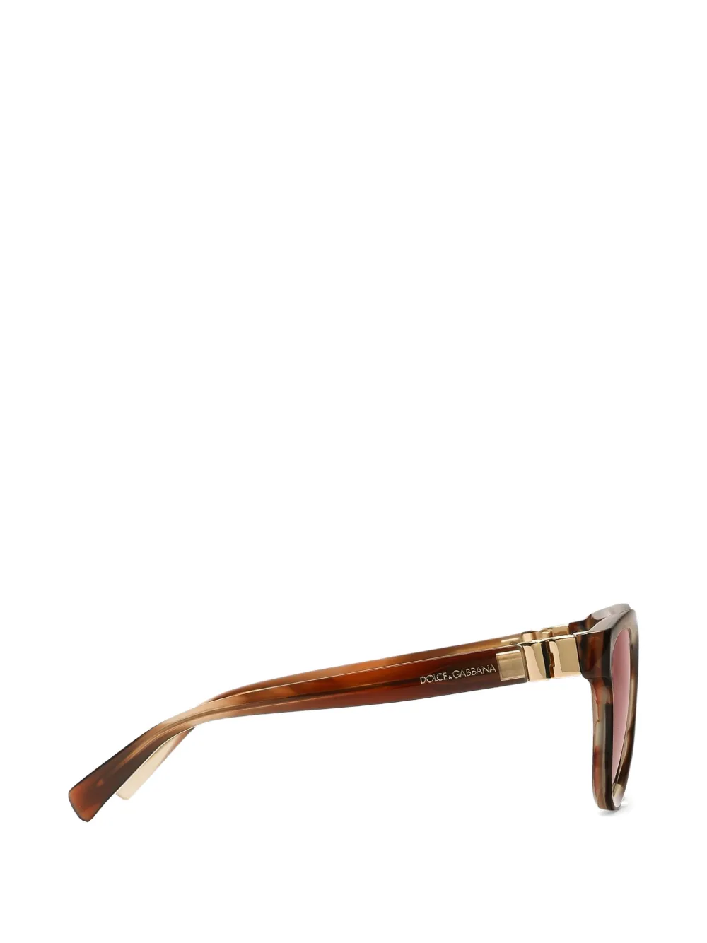 Dolce & Gabbana Eyewear DG Hinge zonnebril Bruin