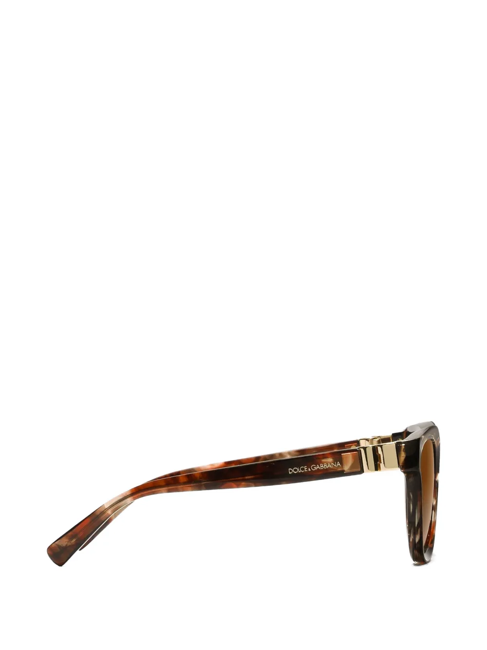 Dolce & Gabbana Eyewear DG Hinge zonnebril Bruin