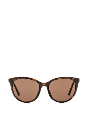 Dolce & Gabbana Eyewear ロゴ サングラス | ブラウン | FARFETCH JP