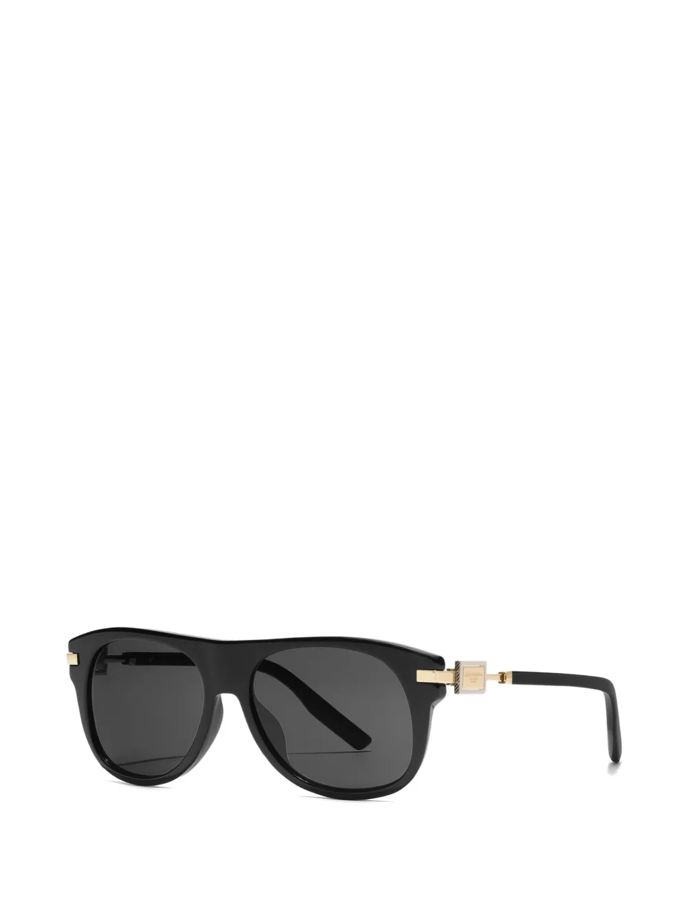 Dolce & Gabbana Eyewear Zonnebril met metalen plakkaat Zwart