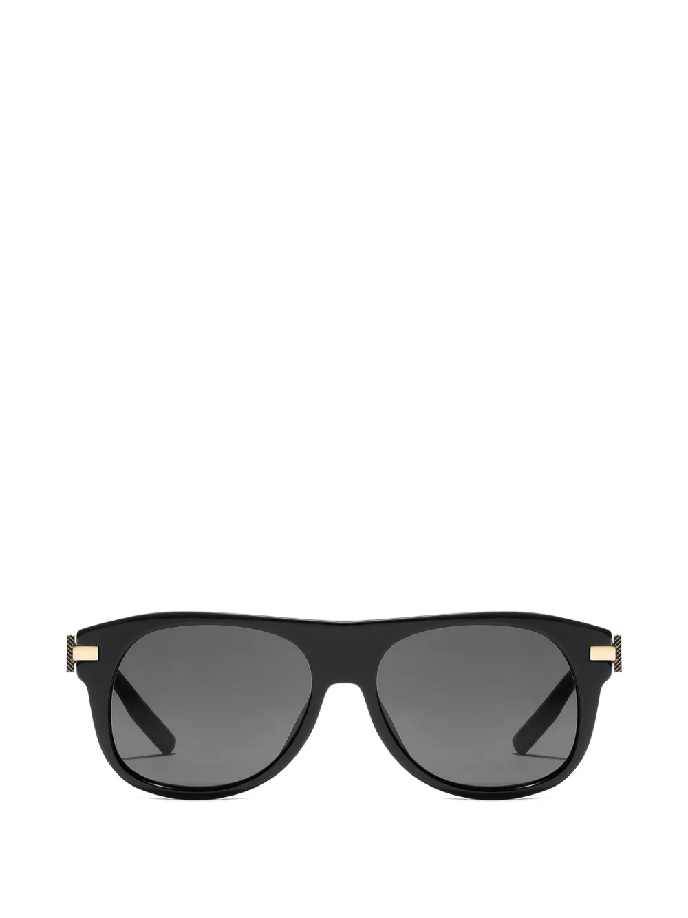 Dolce & Gabbana Eyewear metal plaque sunglasses - Nero