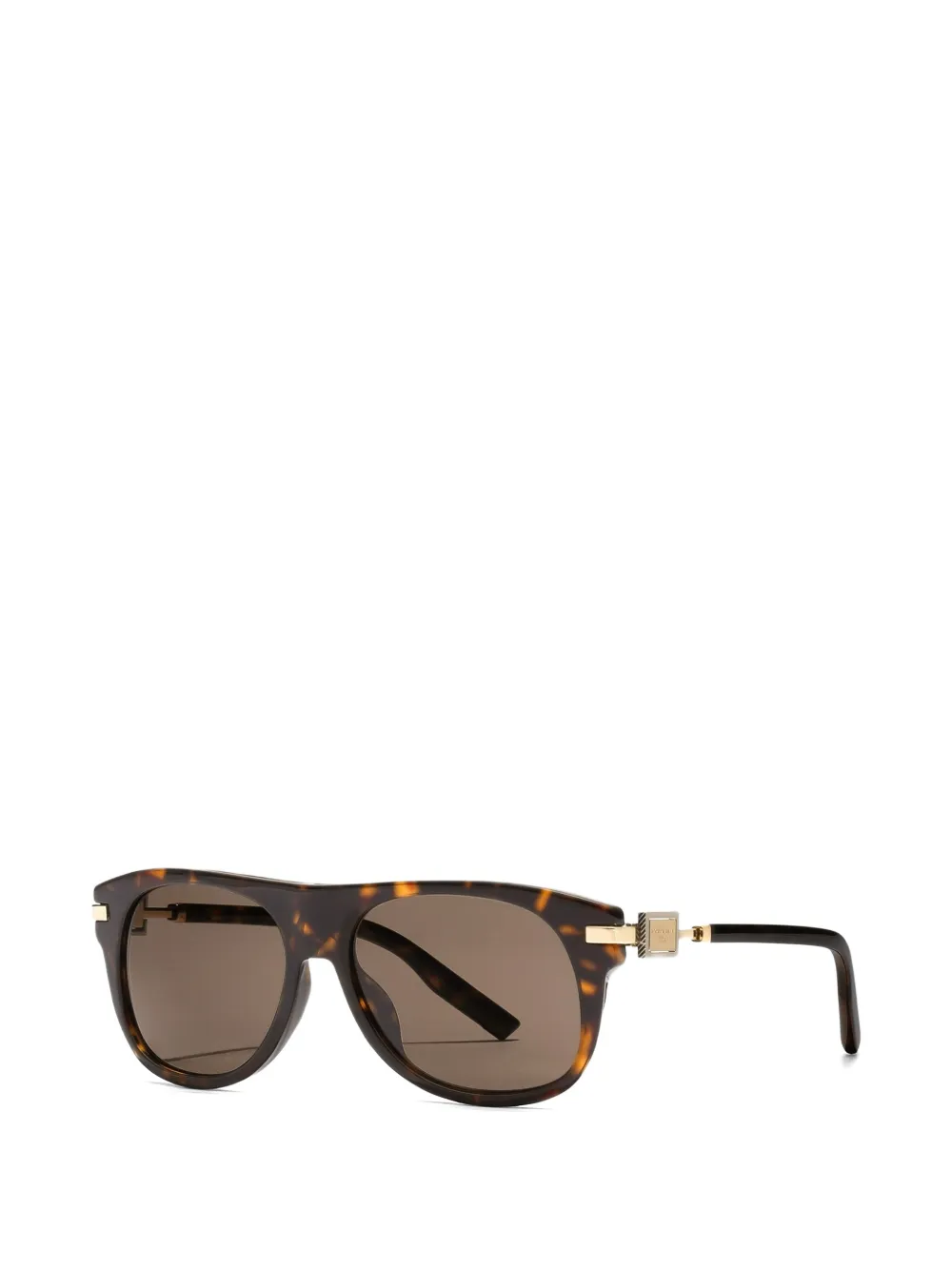 Dolce & Gabbana Eyewear Zonnebril met metalen plakkaat Bruin