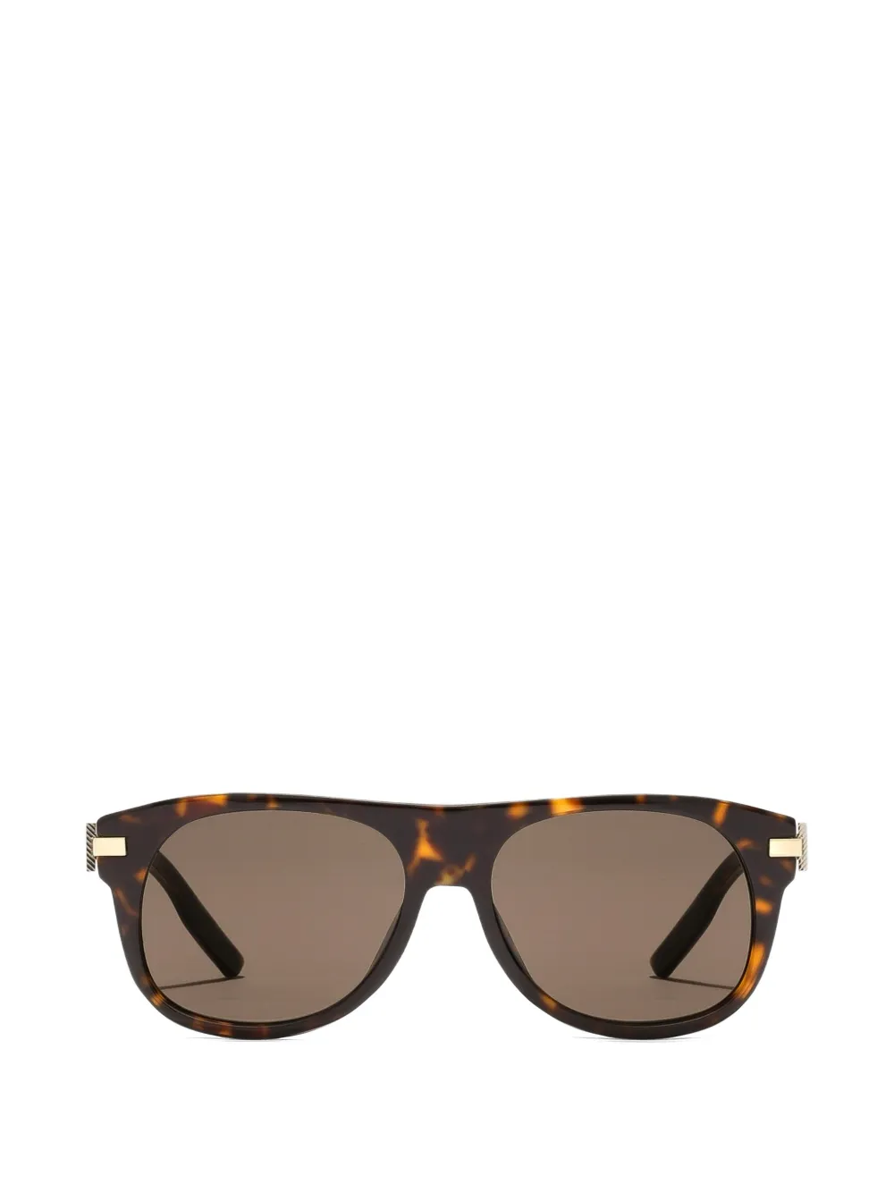Dolce & Gabbana Eyewear metal plaque sunglasses - Braun
