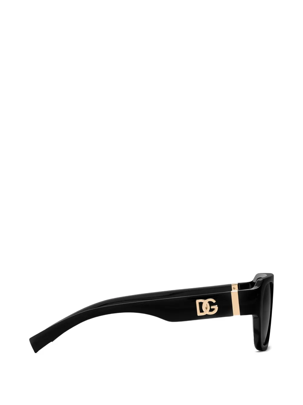 Dolce & Gabbana Eyewear Zonnebril met gekruist montuur Zwart