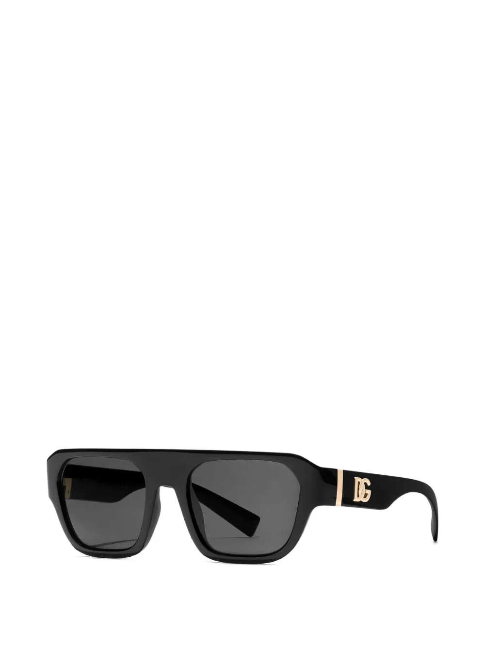 Dolce & Gabbana Eyewear Zonnebril met gekruist montuur Zwart