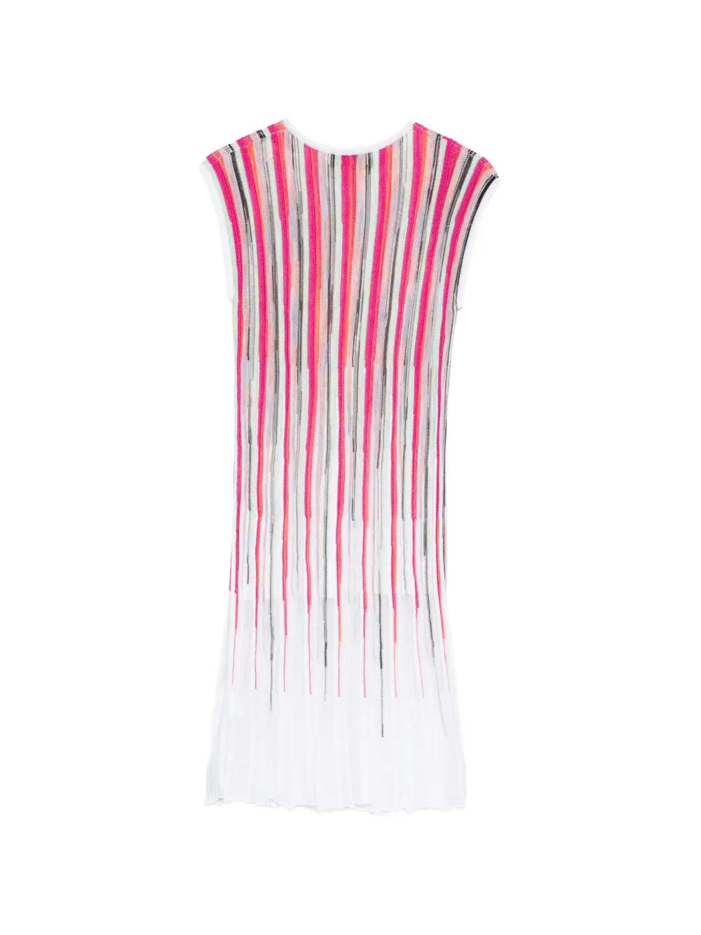 Missoni Kids Gestreepte jurk Wit