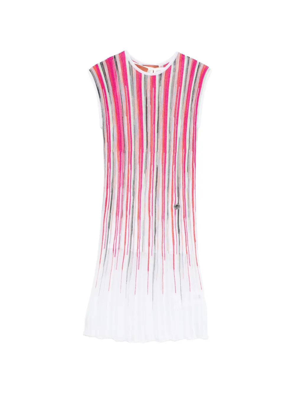 Missoni Kids striped dress - Bianco