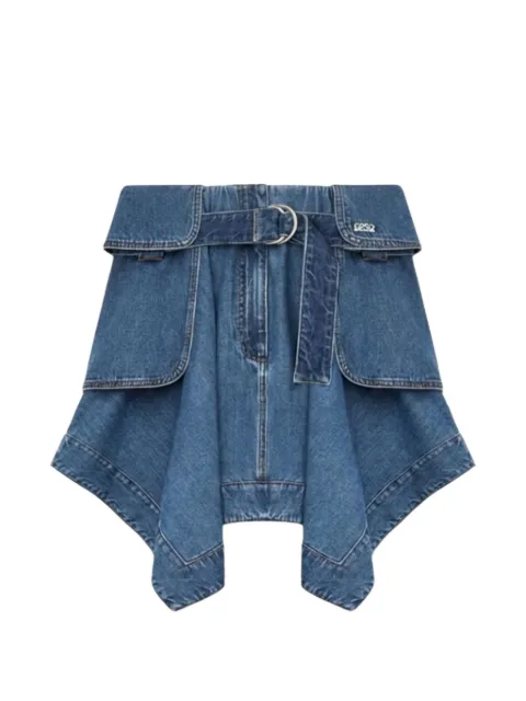 LOEWE falda corta cargo con cinturón