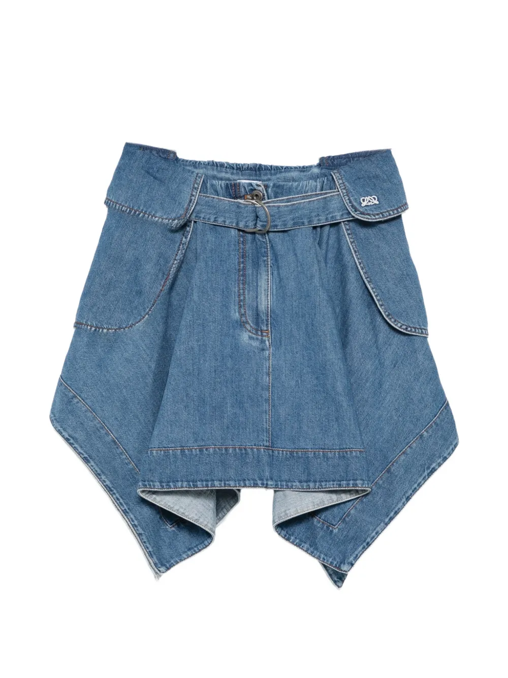 LOEWE Asymmetrische rok Blauw