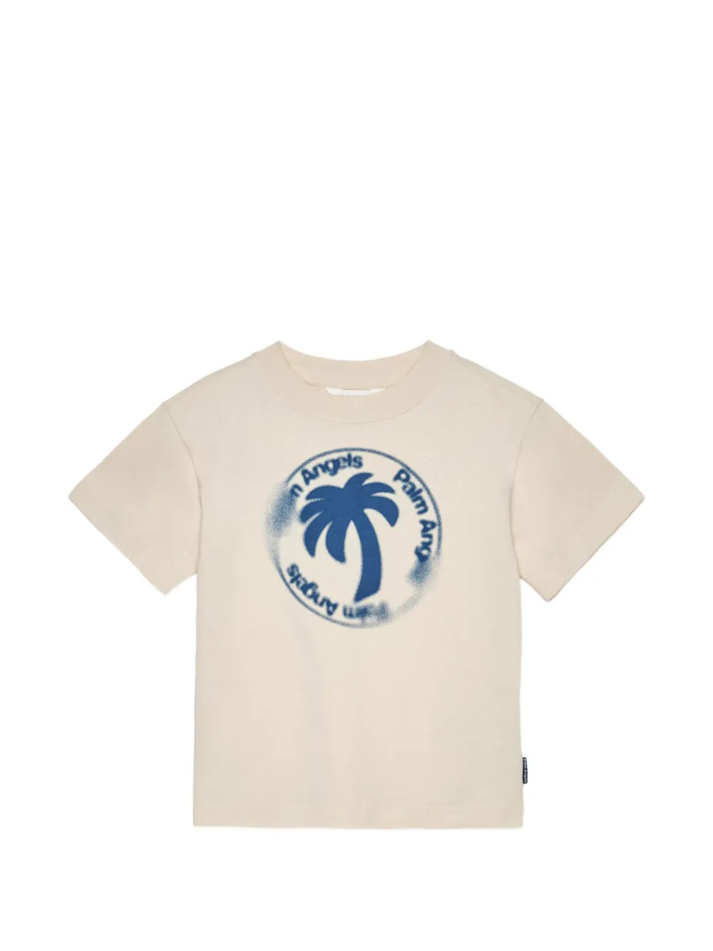 Palm Angels Kids palm tree print t-shirt - Toni neutri
