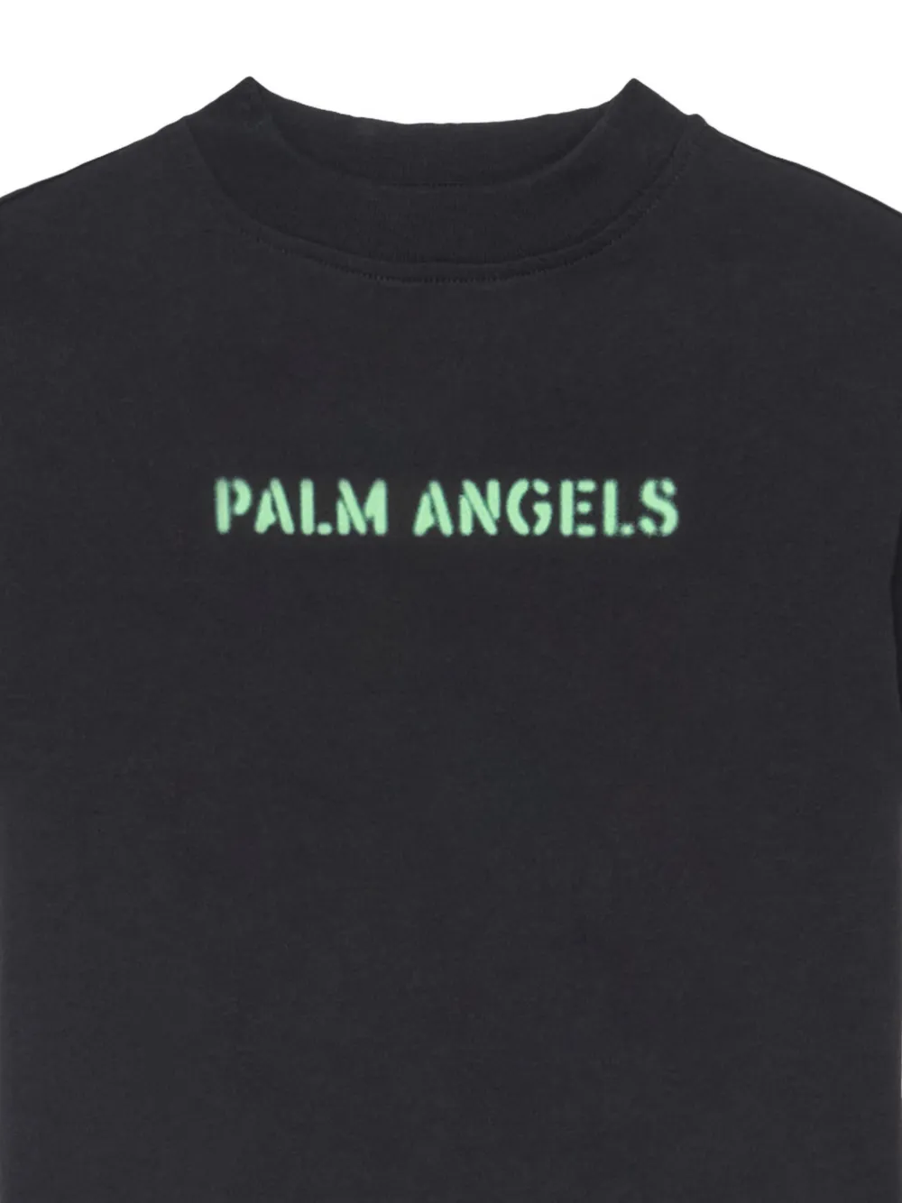 Palm Angels Kids T-shirt met logo Zwart