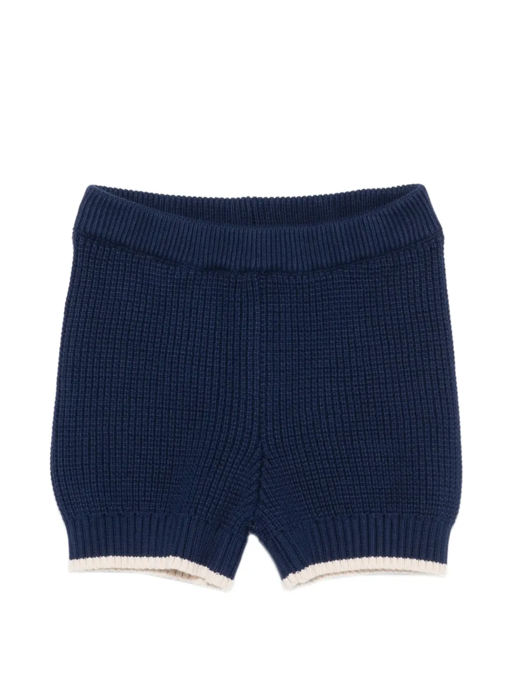 Elisabetta Franchi La Mia Bambina Twee gebreide shorts Blauw