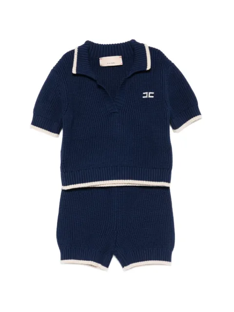 Elisabetta Franchi La Mia Bambina knitted shorts set (set of two)