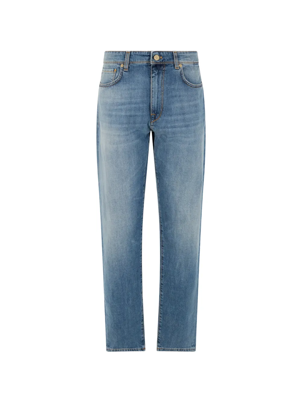 slowear faded-effect five-pocket jeans - Blu
