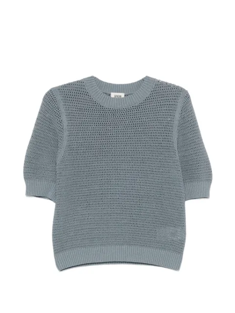 Drykorn Sanidy open-knit short-sleeve T-shirt