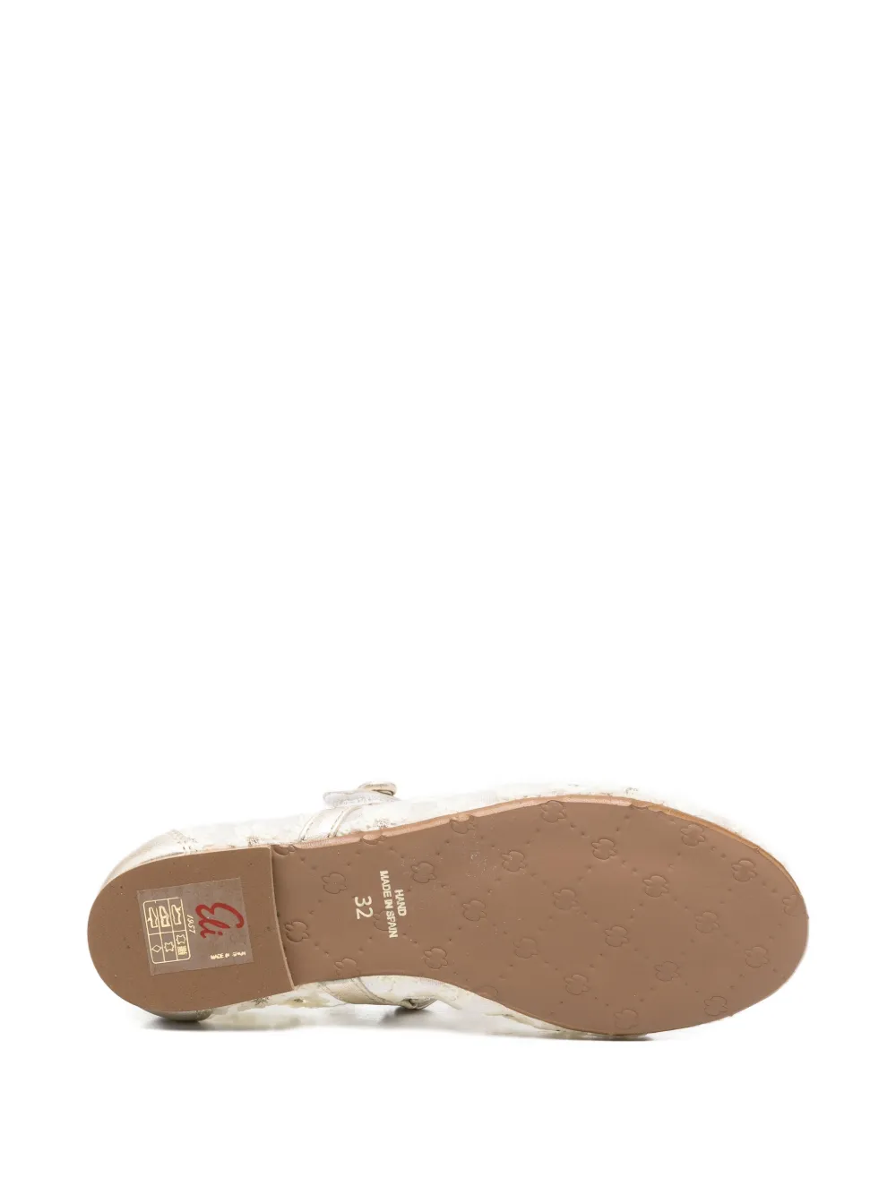 Eli1957 Ballerina's met bloemenprint Beige