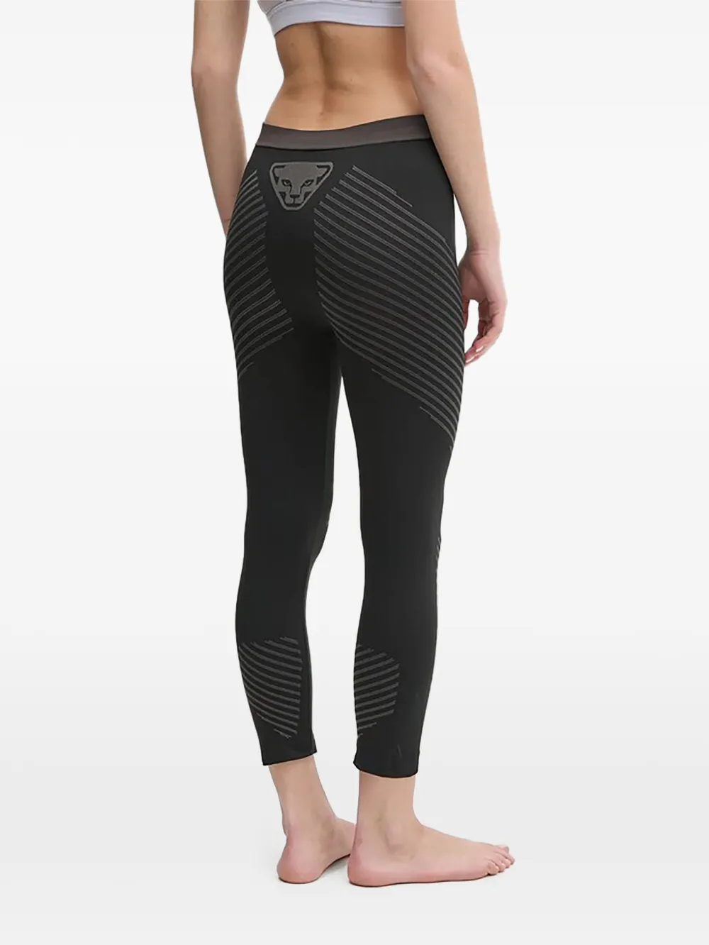 DYNAFIT Gestreepte legging Zwart