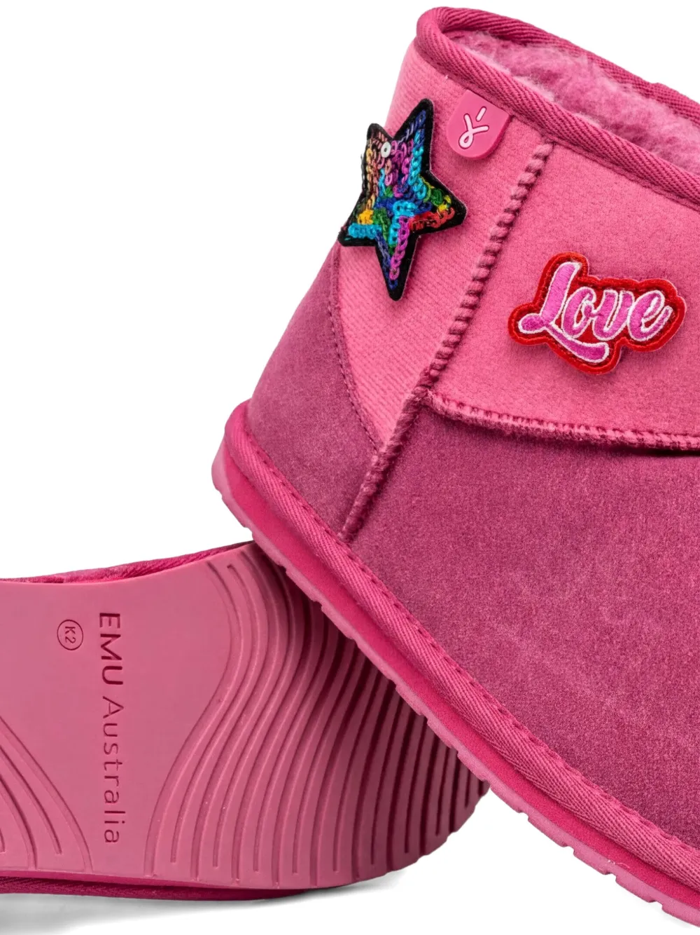 EMU AUSTRALIA Laarzen met patch Roze