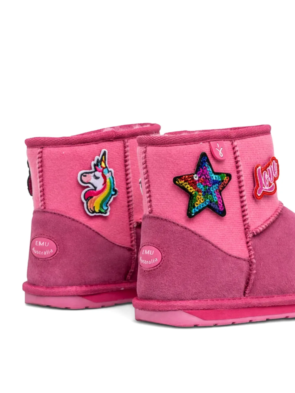 EMU AUSTRALIA Laarzen met patch Roze