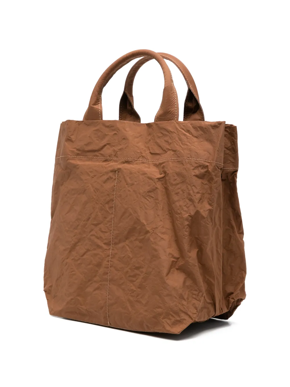  Zilla Bolso Shopper Con Efecto Arrugado - Marrón 