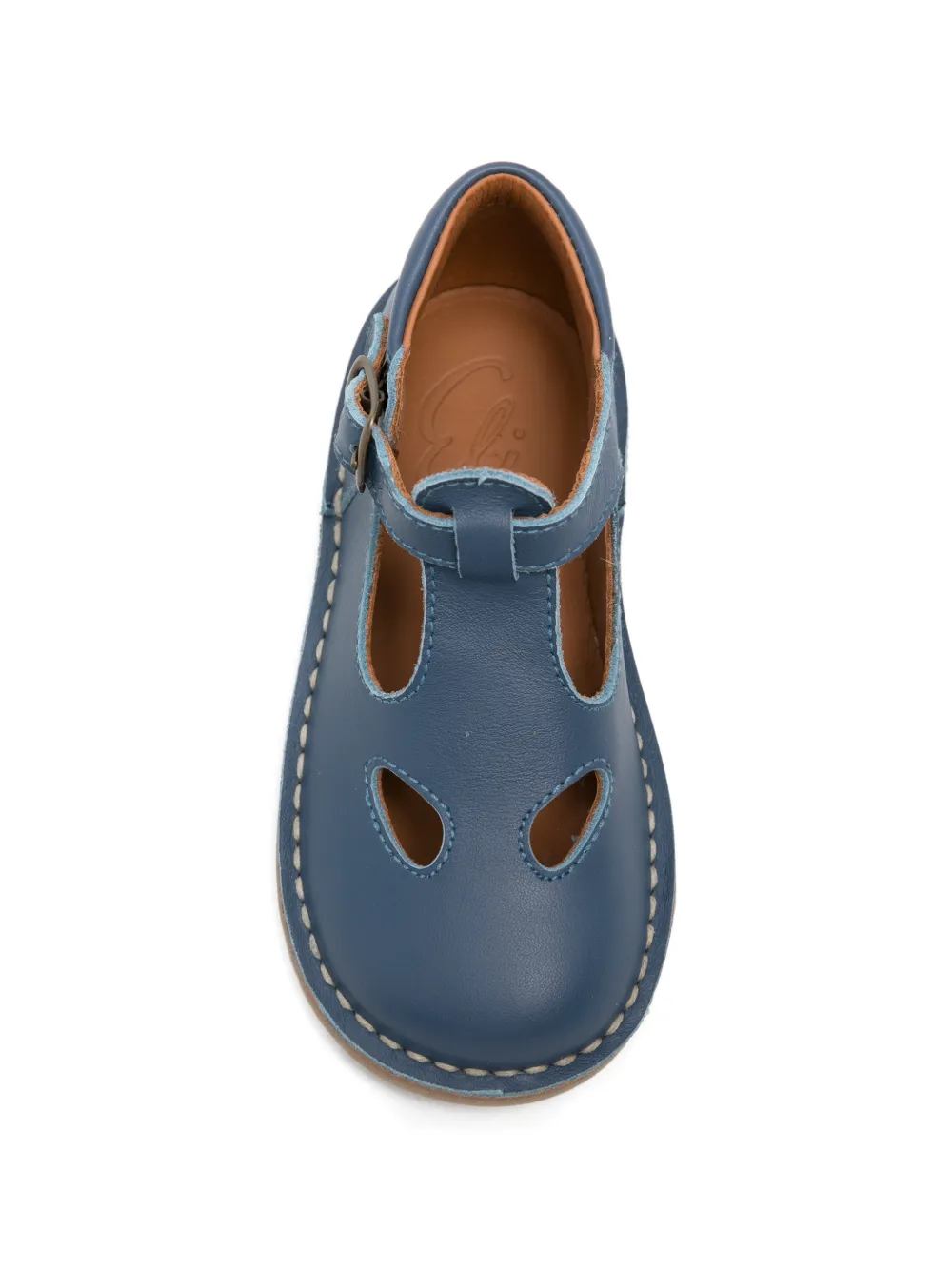 Eli1957 cutout buckle loafers Blauw