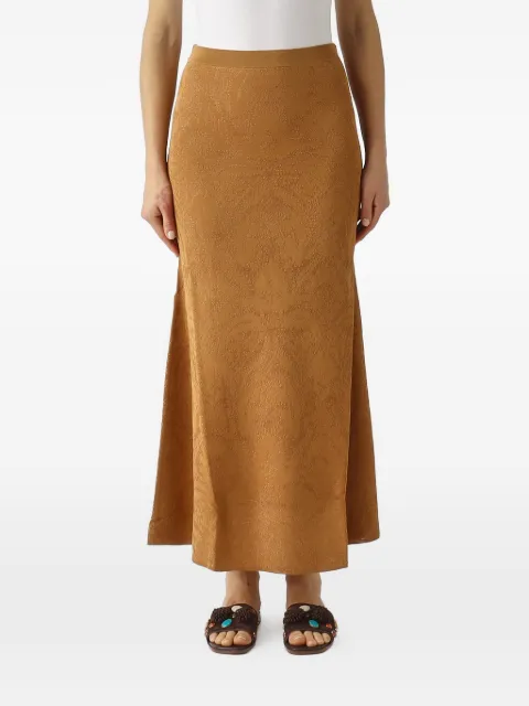 TWINSET floral-jacquard knit skirt