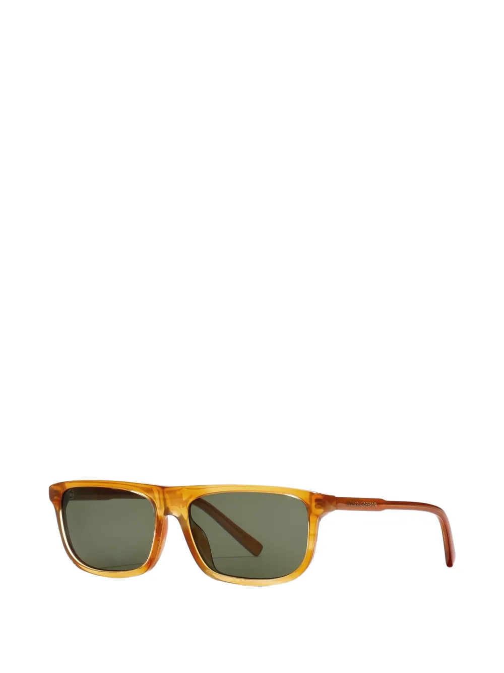 Dolce & Gabbana Kids Zonnebril met rechthoekig montuur Oranje