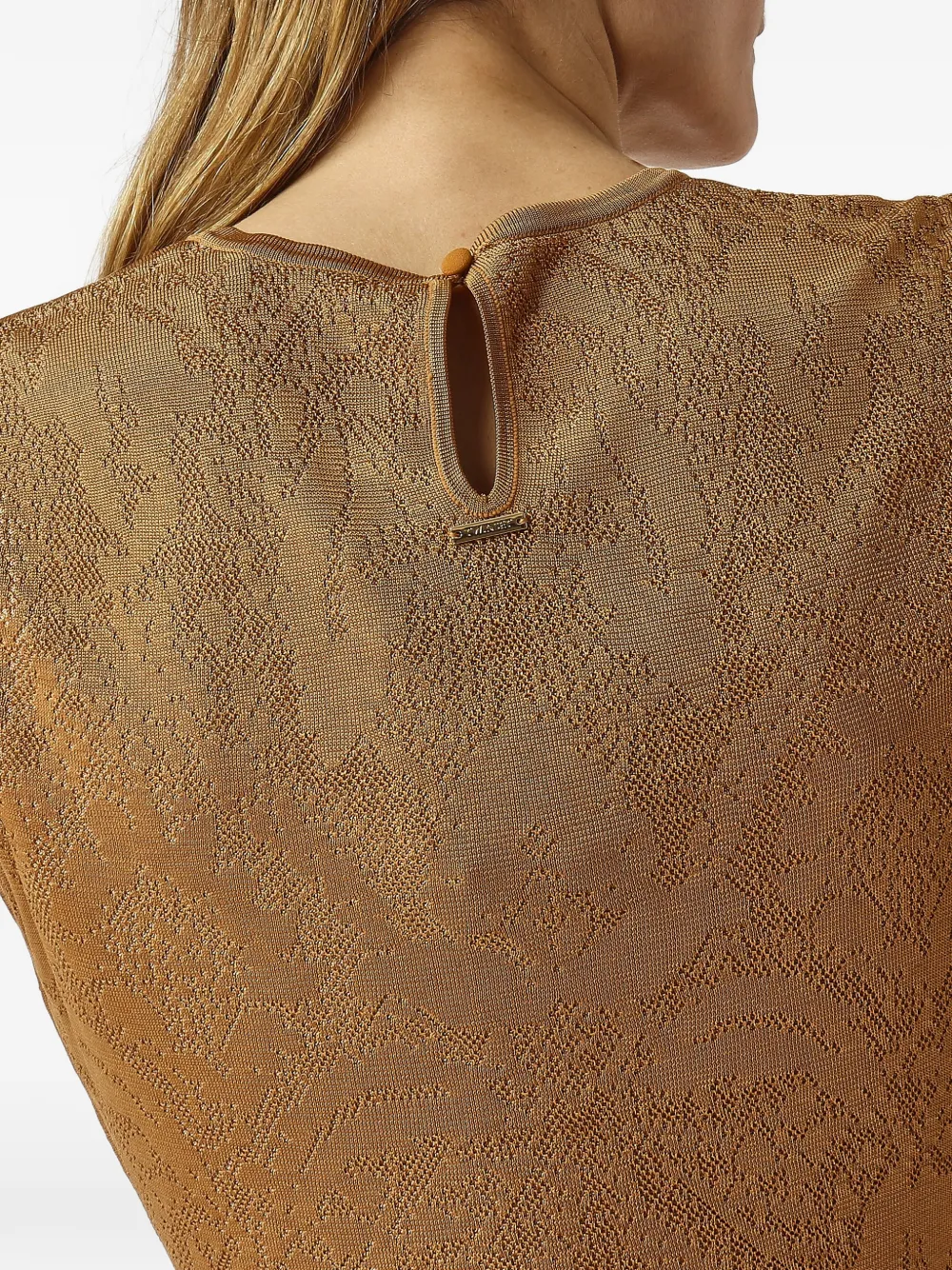 TWINSET Gebreide rok met damask patroon Bruin