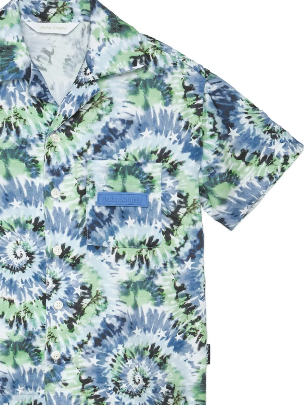 Palm Angels Kids shirt met zak Blauw