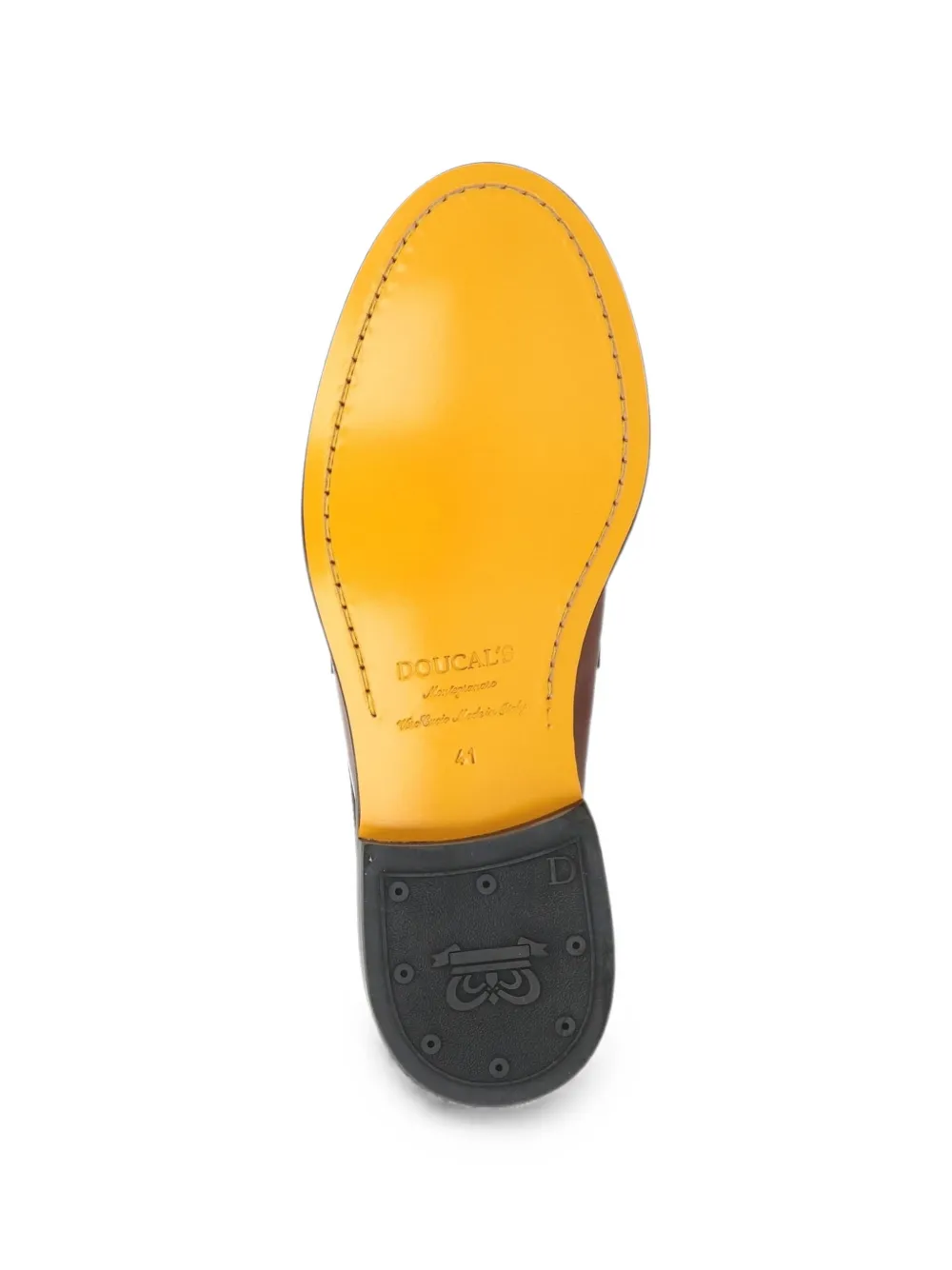Doucal's leather penny-strap loafers Bruin