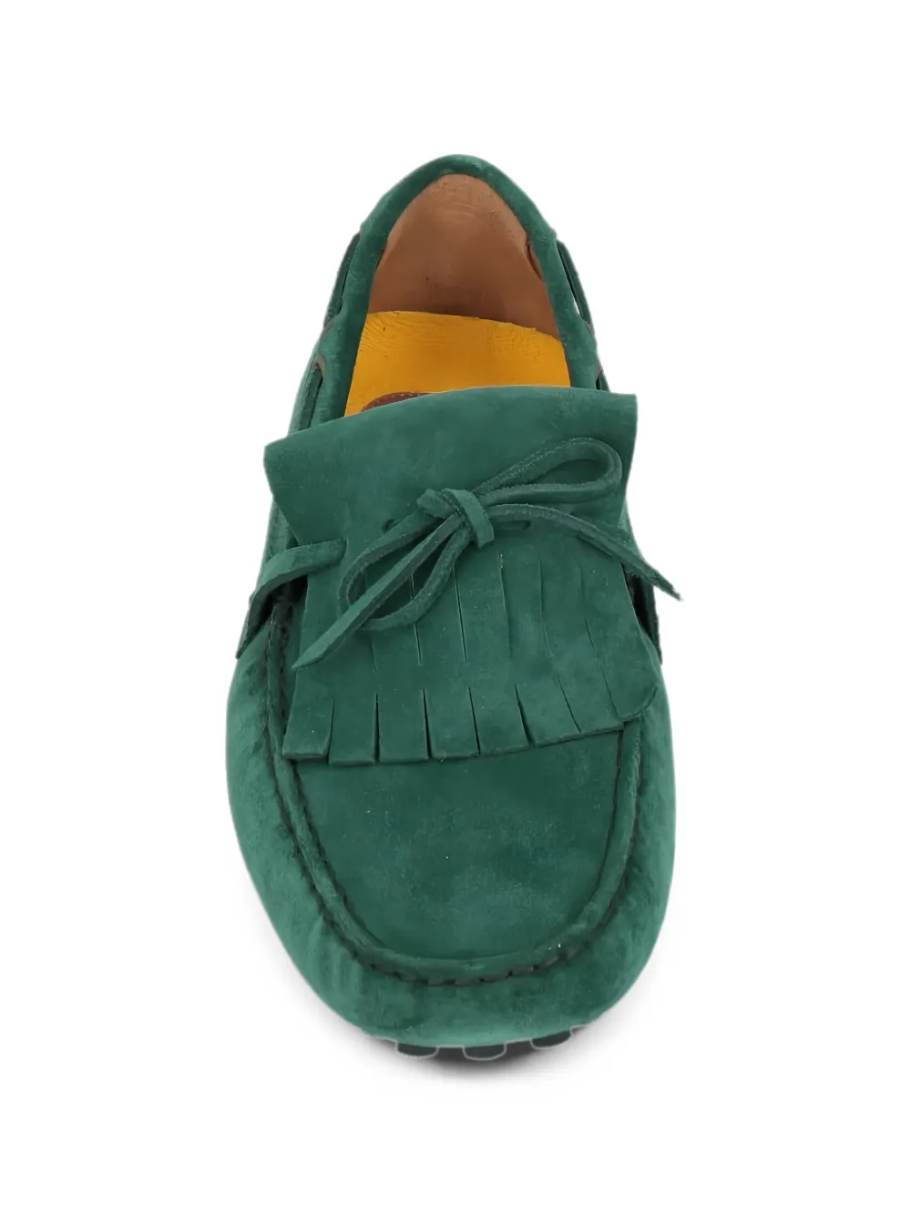 Doucal's fringed suede loafers Groen