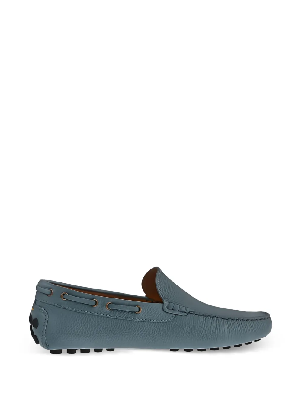 Doucal's grained-leather loafers - Blu