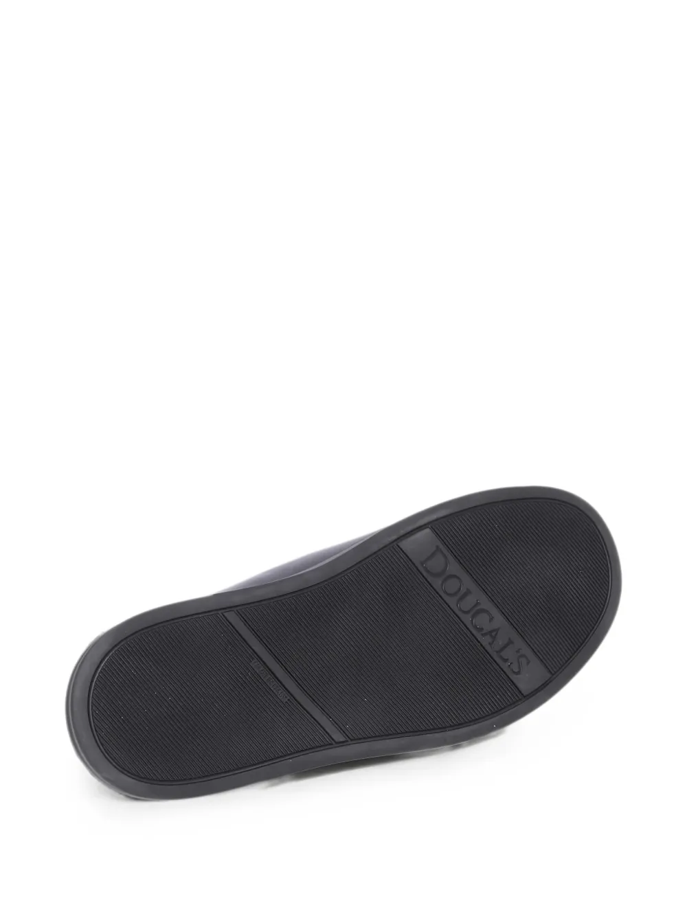 Doucal's touch-strap leather sandals Zwart