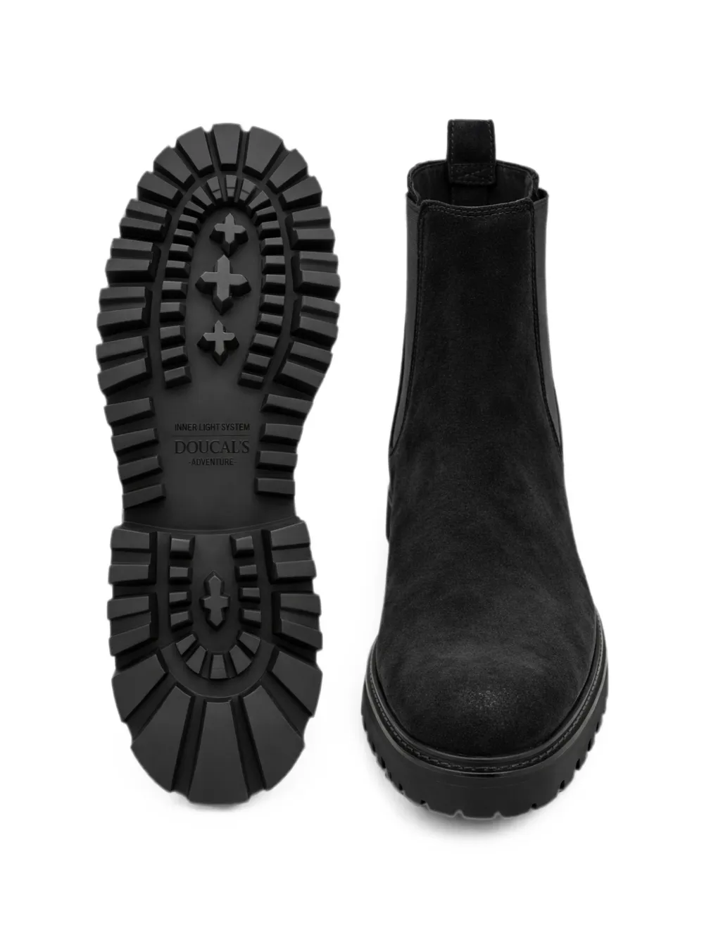 Doucal's leather loafers Zwart