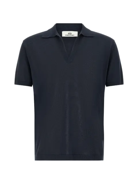 Riviera open collar polo shirt