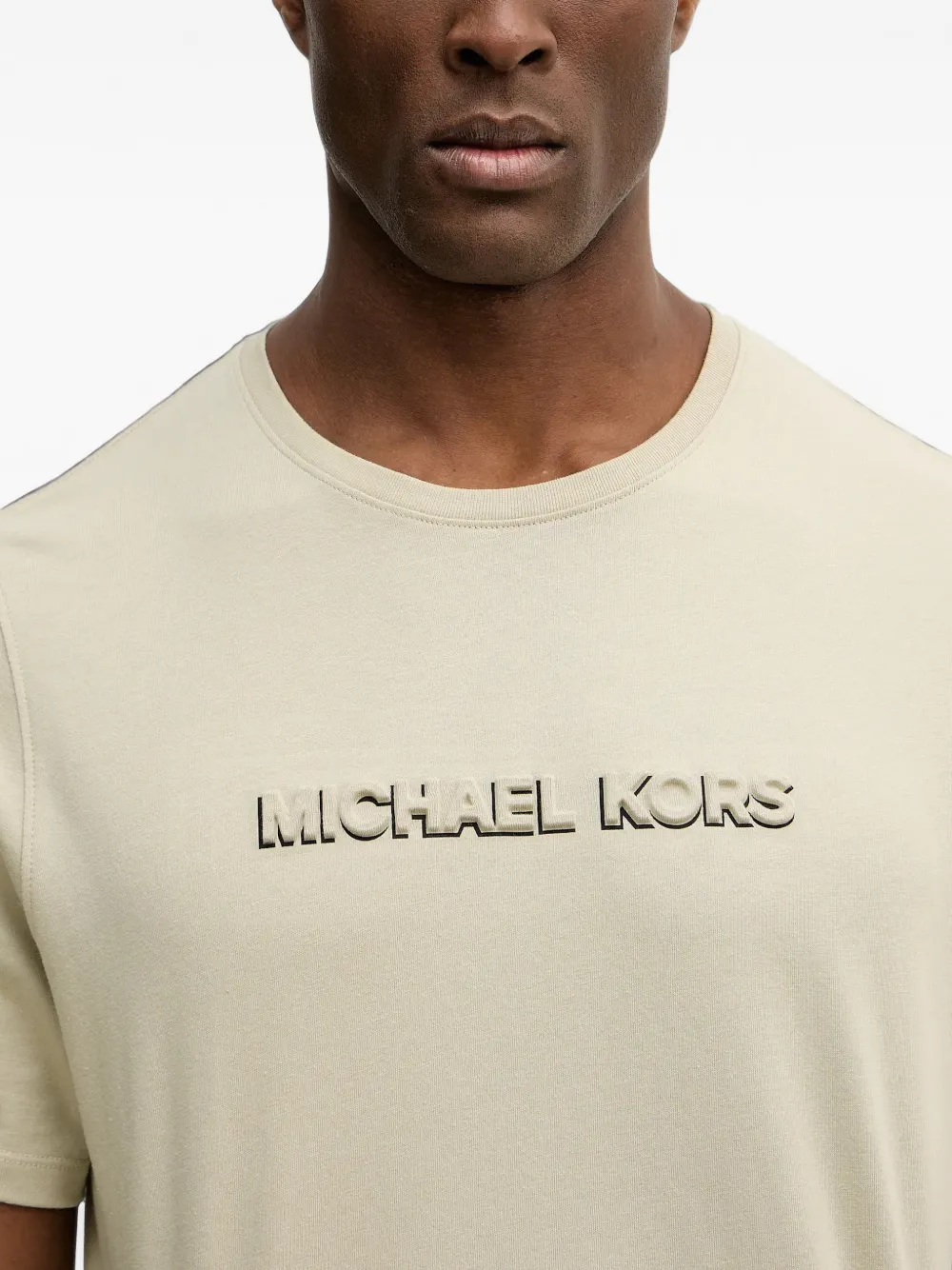 Michael Kors T-shirt met logo Beige