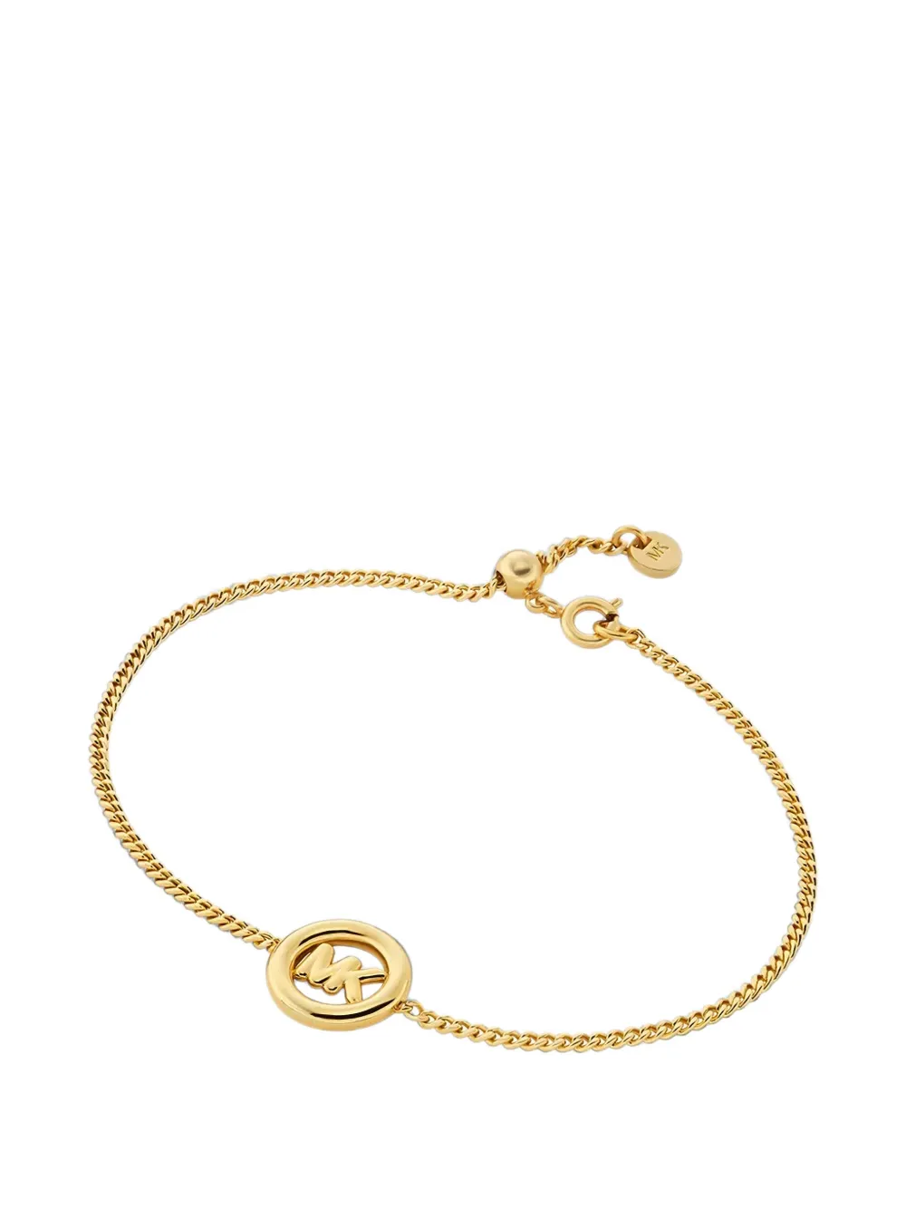 Michael Kors logo-charm slider bracelet - Oro