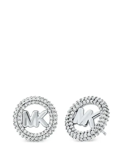 Michael Kors aretes con logo en pavé