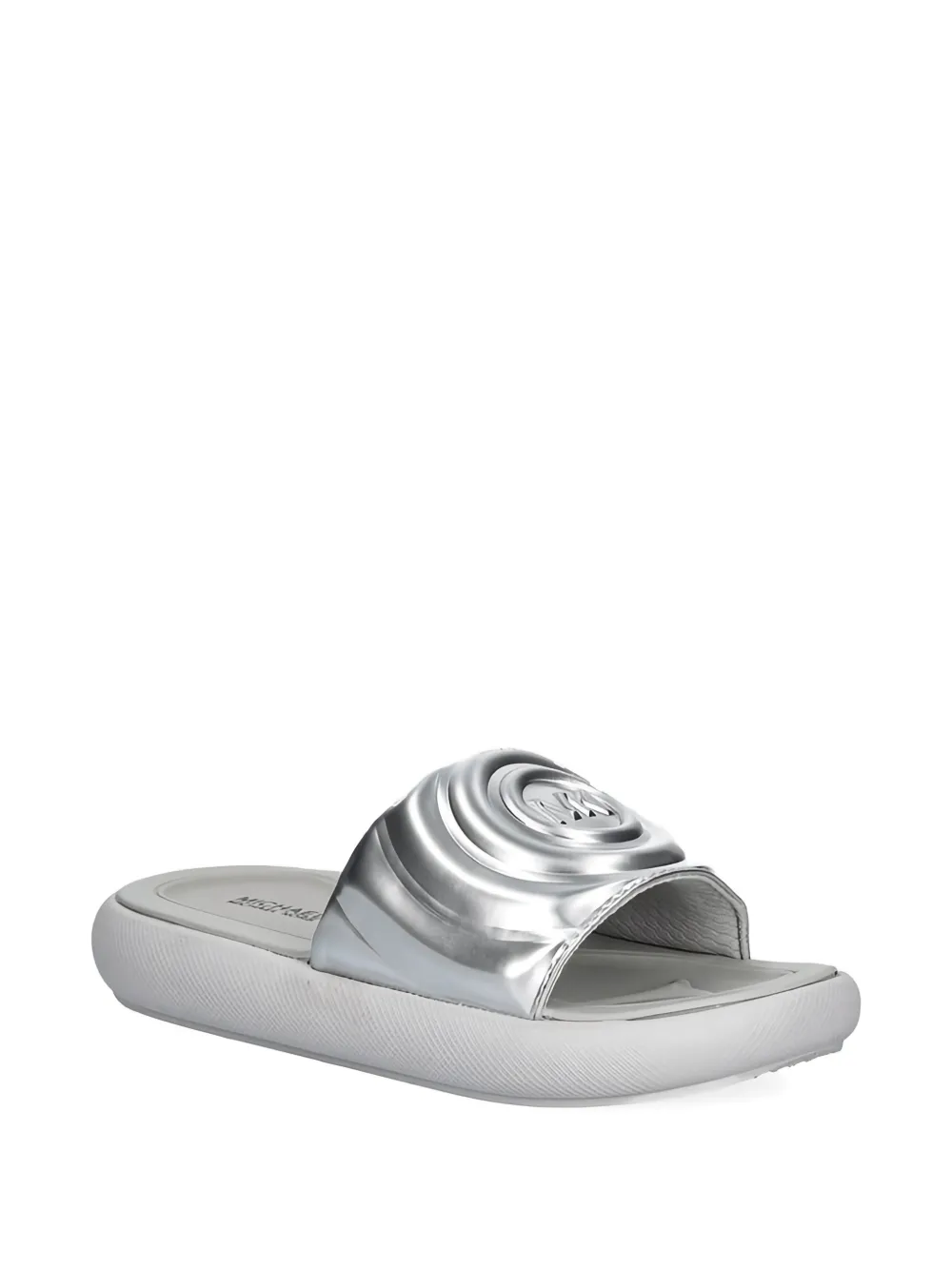 Michael Kors Kids logo-embossed sandals - Argento