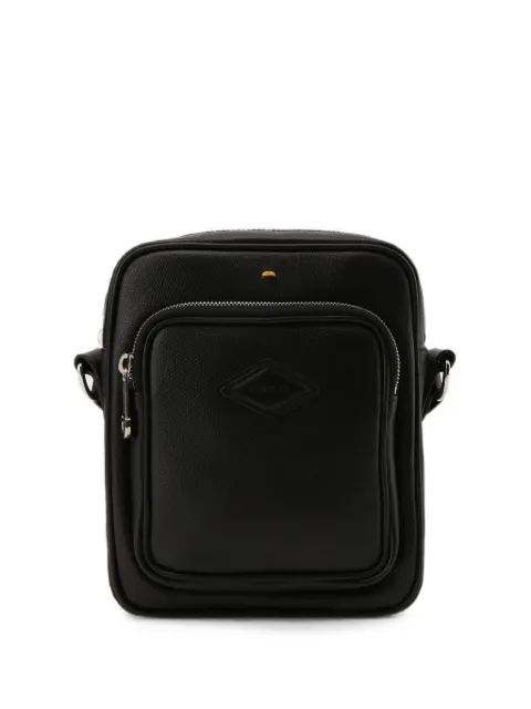 Doucal's logo-patch messenger bag