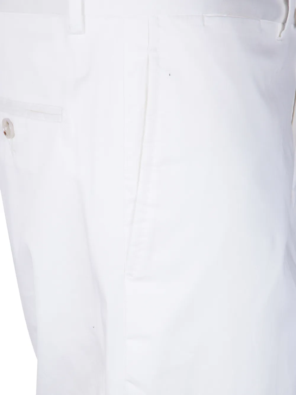 Barba Broek met cuffs Wit